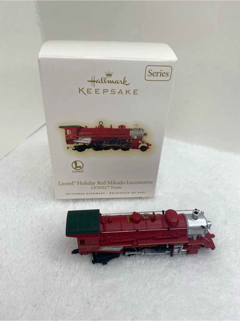 Hallmark Keepsake 2009 Series Lionel Holiday Red Mikado Locomotive Ornament
